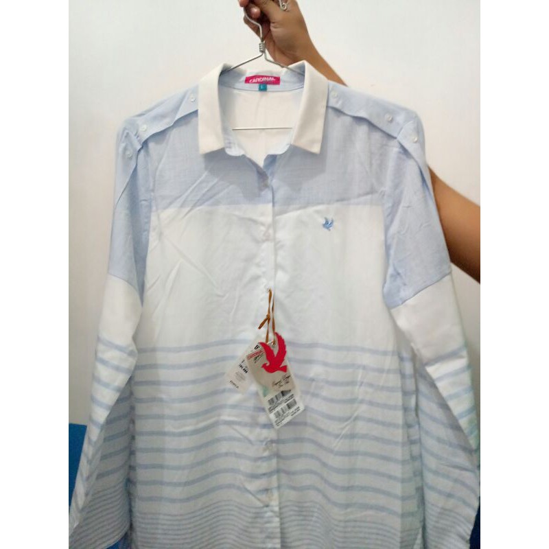 Kemeja Cardinal Putih-Biru