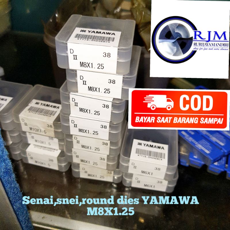 round dies senai snei snai m8x1.25 hss yamawa bukan toki