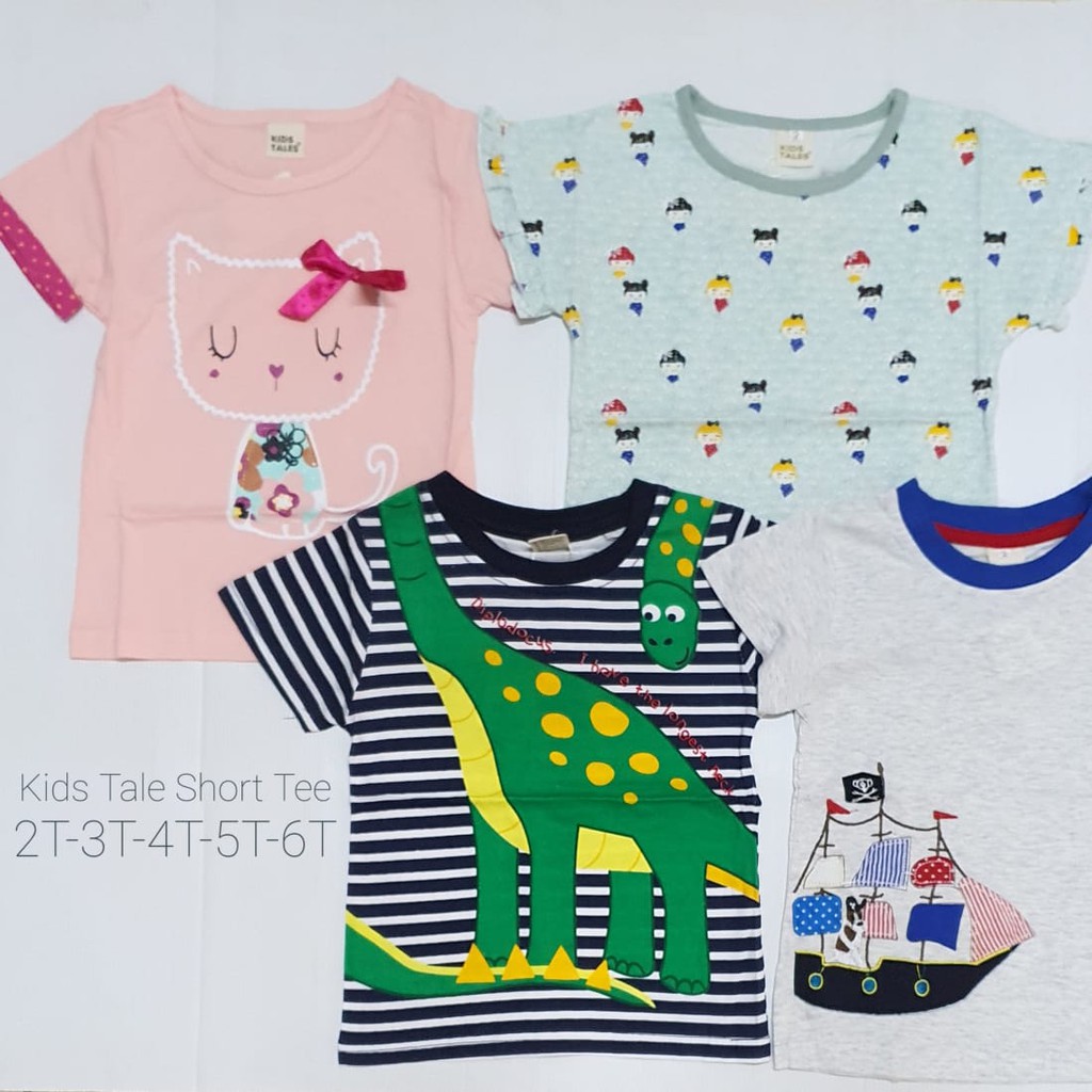 Kids Tales Short Tee / Baju Pendek anak/Kaos Anak