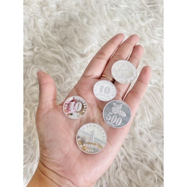 Replika Koin mahar 25/Koin mahar 26/ koin 1 rupiah /koin 200, 100, 500