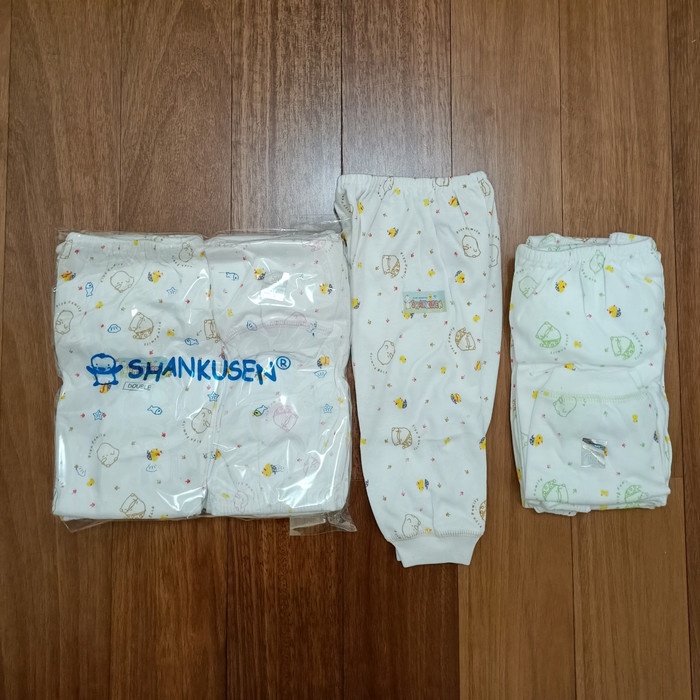 Celana Bayi Panjang Terbuka / Tertutup Newborn Merk Shankusen 6pcs