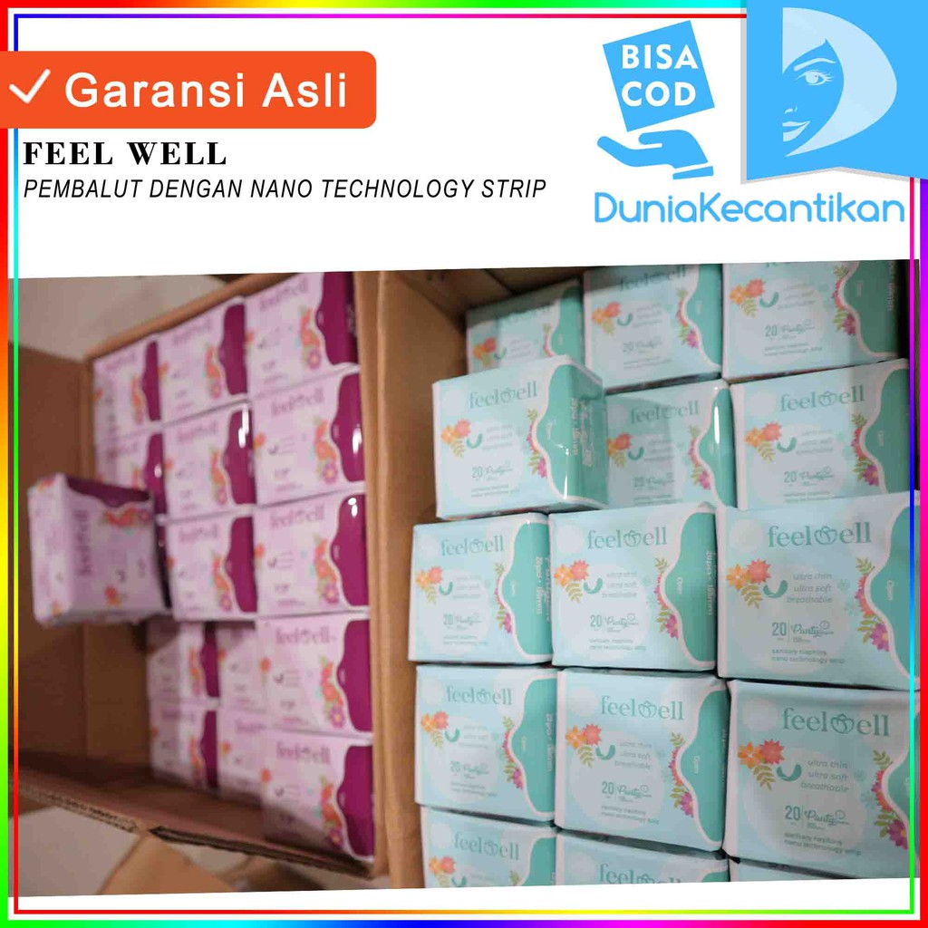 FeelWell Pembalut Pantyliner / Pembalut FeelWell / Pantyliner FeelWell / Feel Well - DKMALL