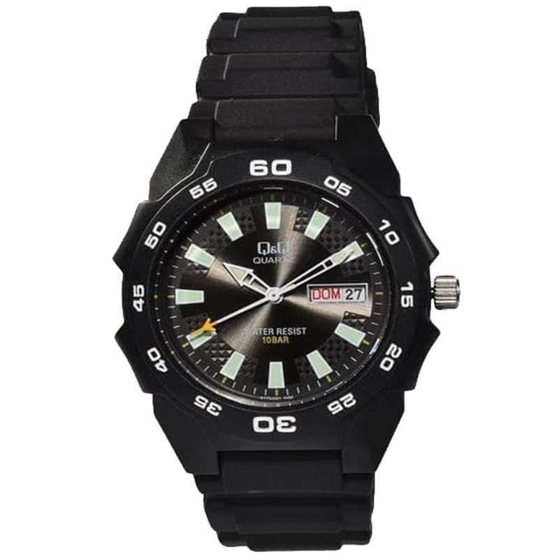 JAM TANGAN Q Q PRIA ORIGINAL JAM TANGAN QnQ A170J JAM Q&Q A170J 001Y QQ A170J001Y Q&Q A170 LA RS