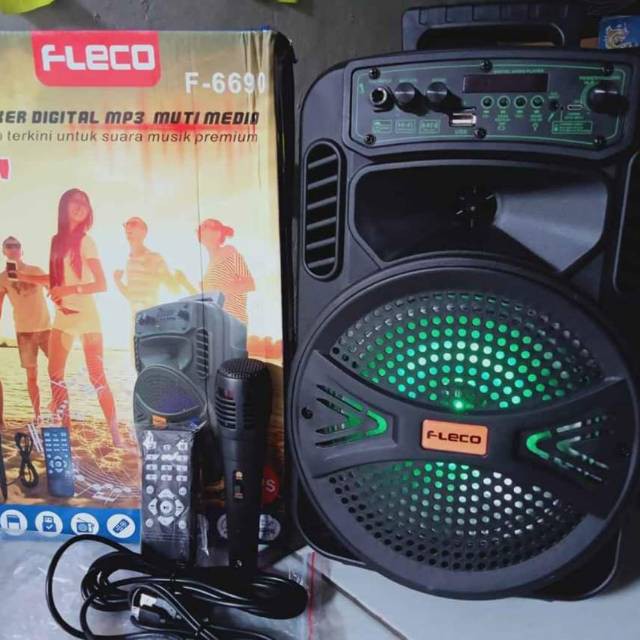 Fleco Speaker F-6690 Bluetooth + Microphone