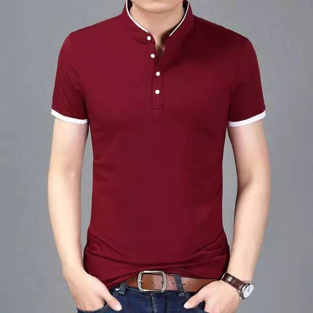 Kaos Pria Kerah Shanghai