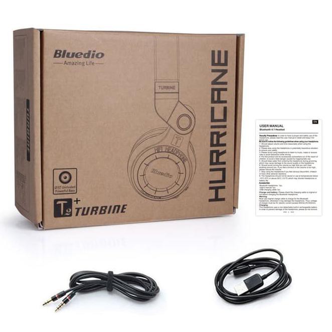 Lzzn Original Bluedio T2+ Turbine Hurricane Wireless Bluetooth Headphone Badv