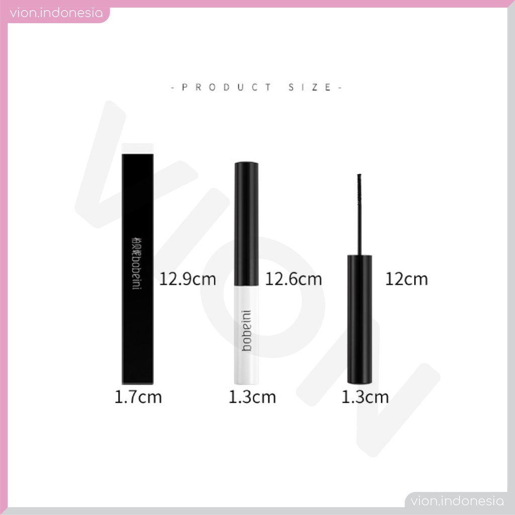 BOBEINI SOAKE Black White Mascara Long Lasting Thickening Eyelashes Bulu Mata Cantik Original BO003