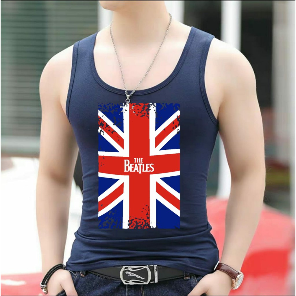 AMOSJKT28.SINGLET BEATLES/SINGLET DEWASA/SINGLET PRIA