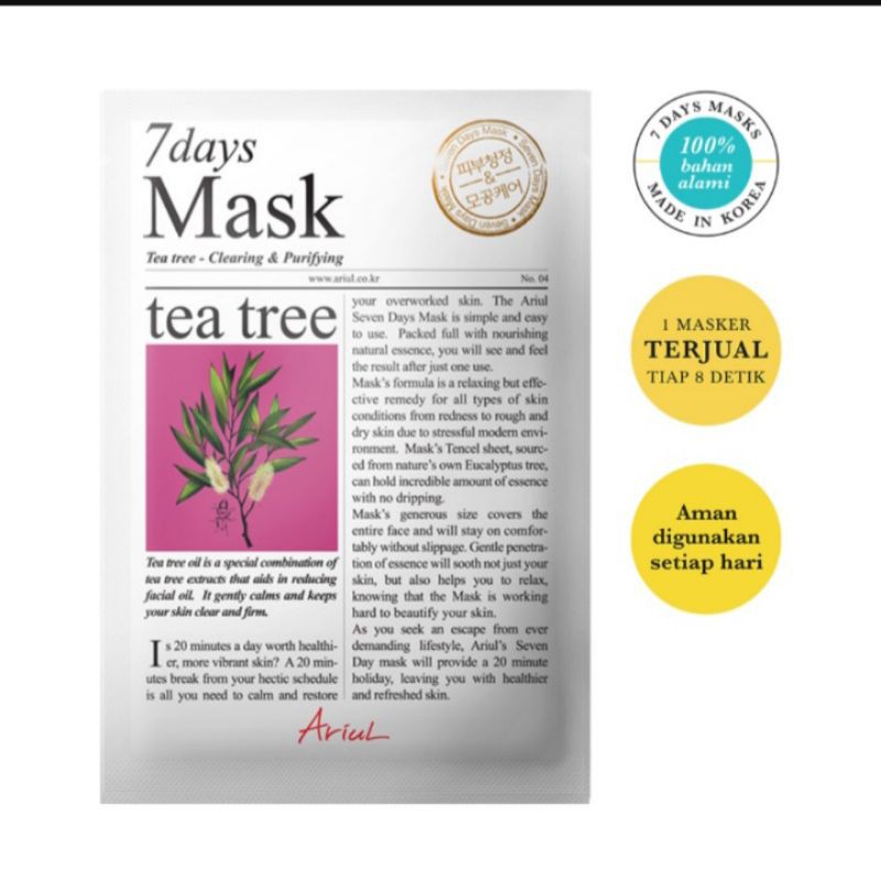 ARIUL - 7DAYS MASK - TEA TREE