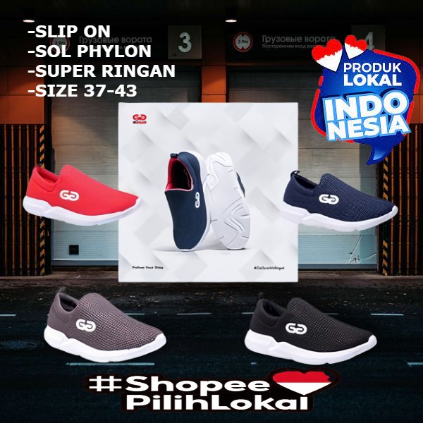 IKIGAI OROCHI SIZE 37~43 SEPATU SNEAKERS SLIPON SLIP ON PRIA WANITA SUPER RINGAN ORIGINAL BRAND LOKA