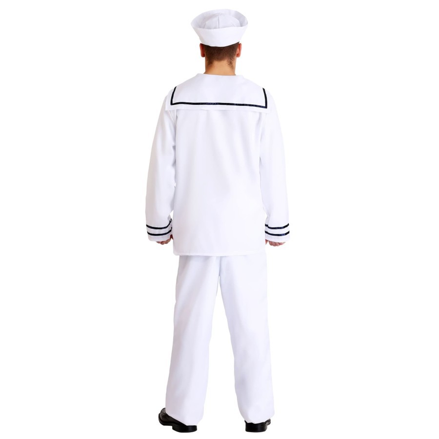 Kostum pelaut popeye sailor captain dengan topi