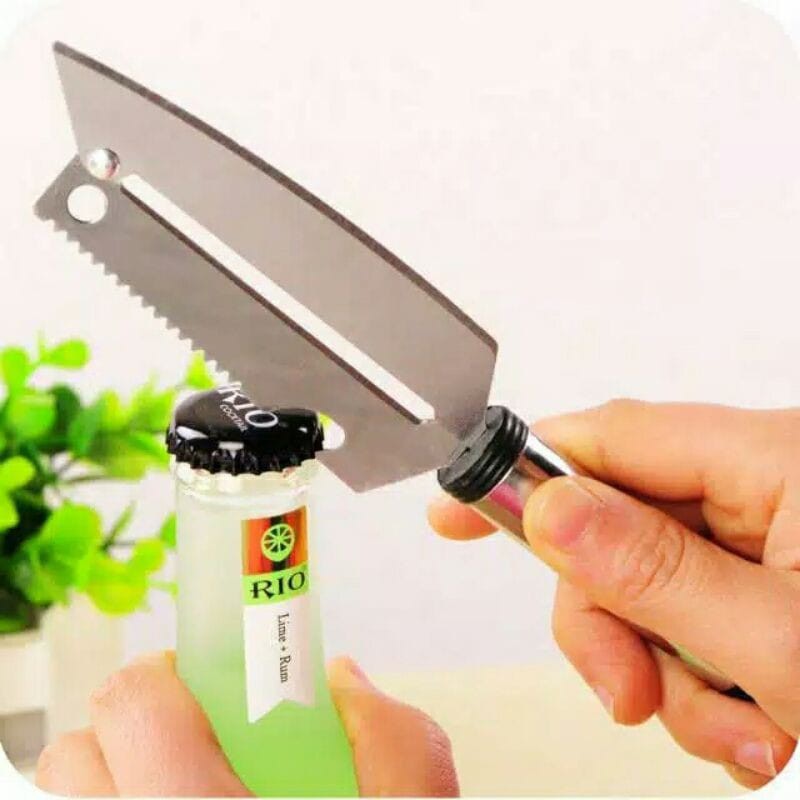 peeler/pisau kupas kulit buah /pembuka tutup botol multifungsi/pisau peeler/ piler inok/inox/peeler inox