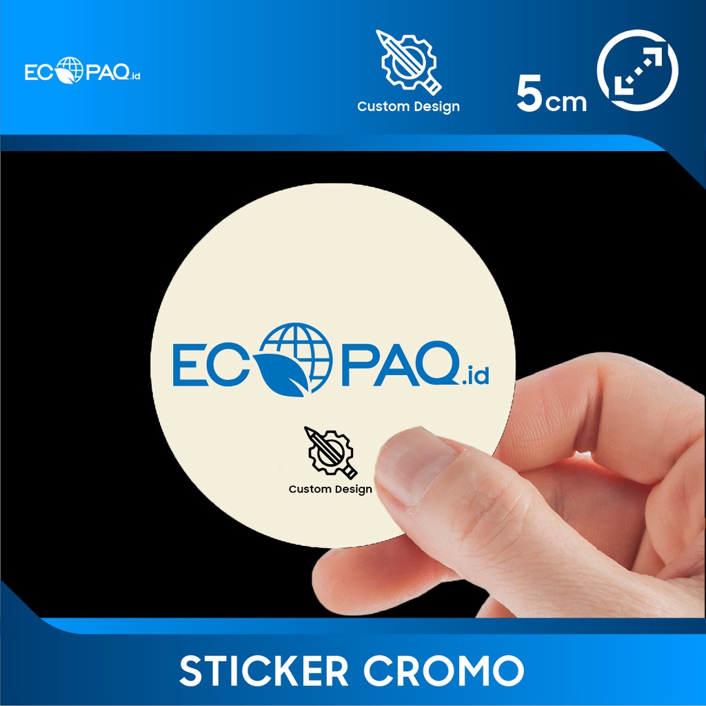 

Stiker -Sticker Label KROMO | D: 5 cm (54 pc)