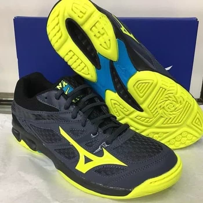 Sepatu badminton volly mizuno thunder blade original