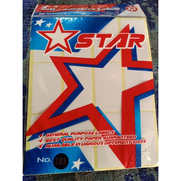 

lebel nama isi 10 sheets/ pack