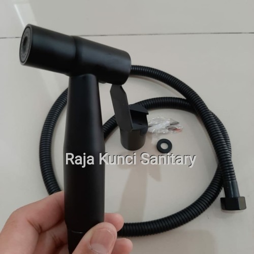 Jet Shower Hitam Toilet/Jet Shower Kloset Kamar Mandi Stainles SUS 304/BLACK