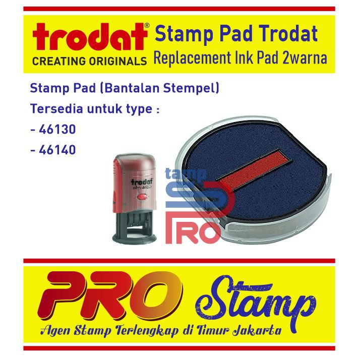

Replacement Ink Pad / 46130, 46140 (2warna) - TANPA WARNA