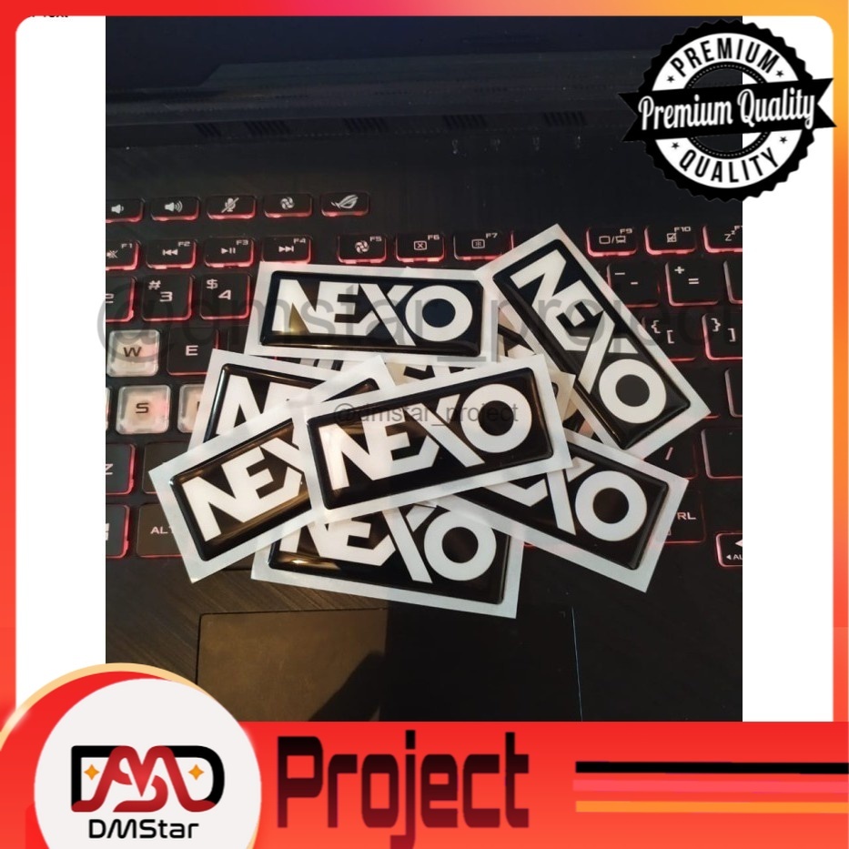 

[DMSTAR] EMBLEM STIKER SOUND NEXO STIKER AUDIO STICKER LENTUR 3D BENTUK KOTAK UKURAN 28MM X 70MM READY STOCK