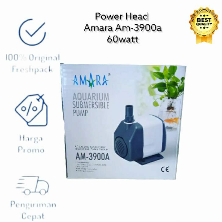 AMARA AM 3900A POWER HEAD POMPA CELUP AQUARIUM AMARA AM-3900A LOW WATT