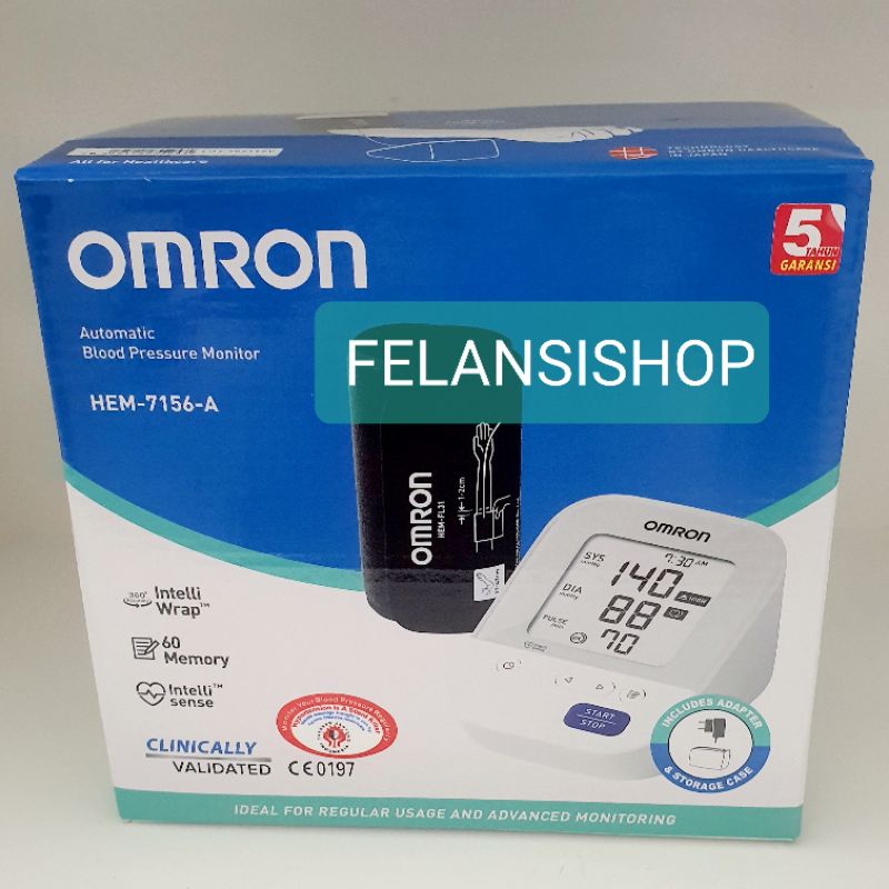 Tensimeter Digital Omron HEM 7156 A. Tensi Digital omron hem 7156A (adaptor)