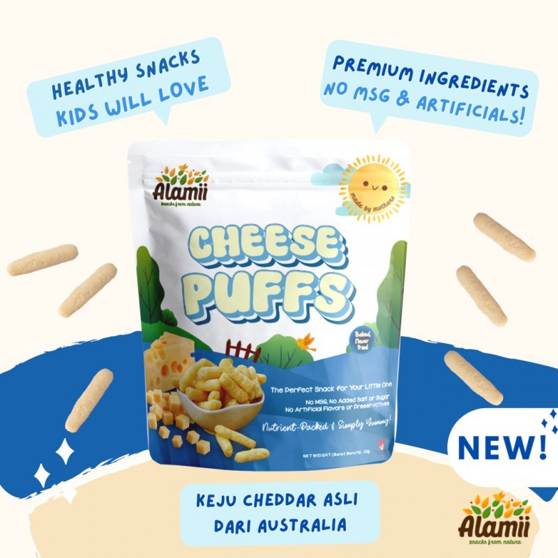 Alamii Puff Snack Anak Cemilan Bayi Sehat No MSG