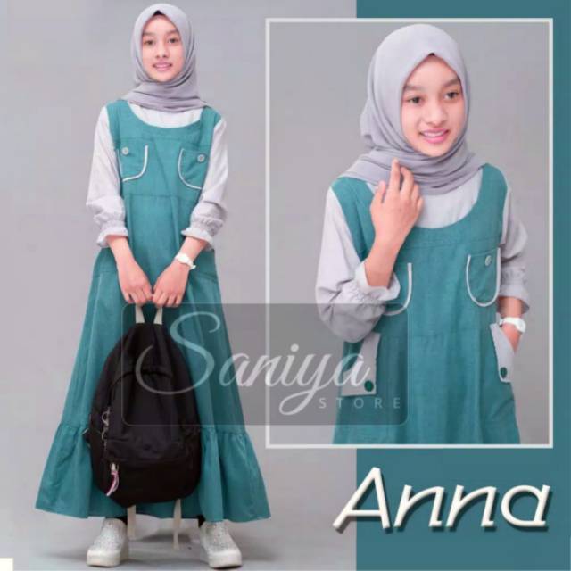Baju Gamis Anak  Tanggung  Anna Dress Model  Overall0 