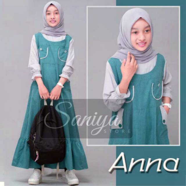 Baju Gamis Anak Tanggung Anna Dress Model Overall0 Baju Gamis Anak Tanggung Anna Dress Model Overall0