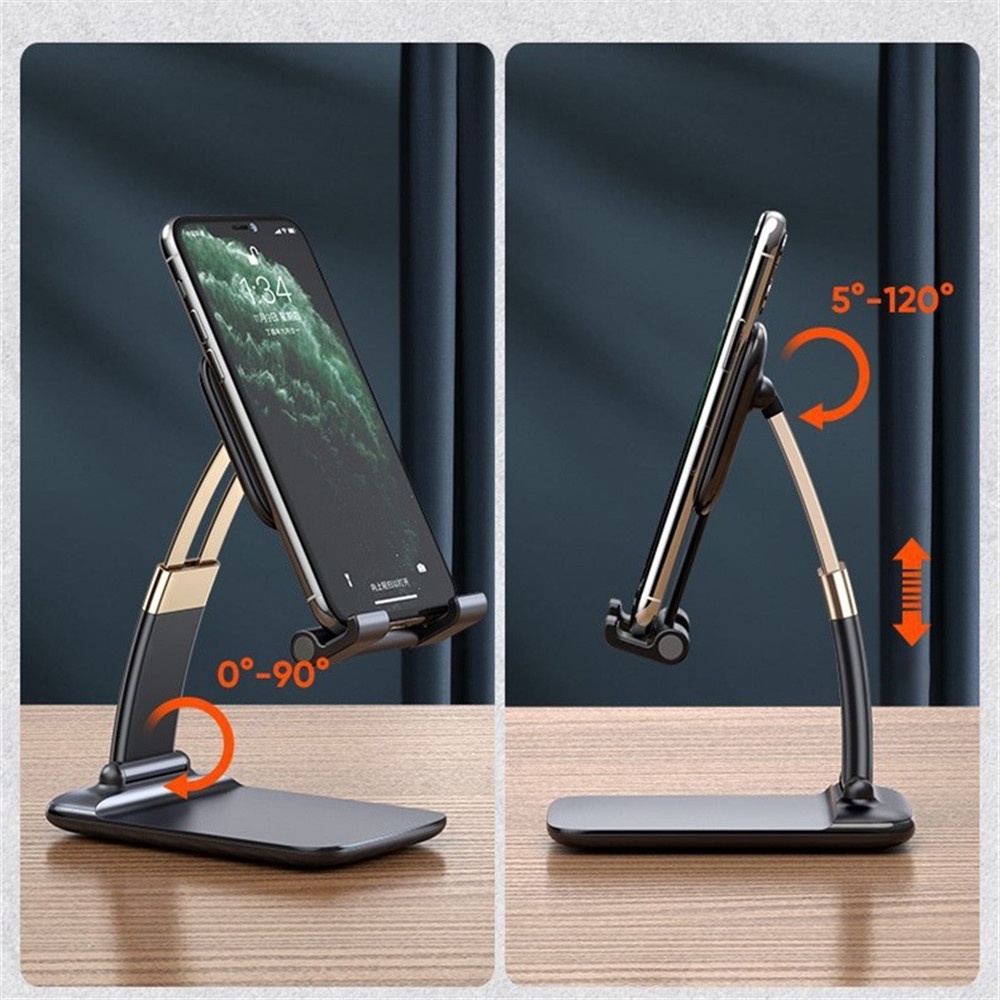 Stand Holder Lipat Adjustable Bahan Metal Untuk Smartphone