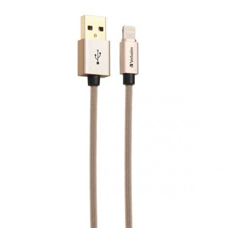 Verbatim cable 120cm Lighning to USB Gold 64990