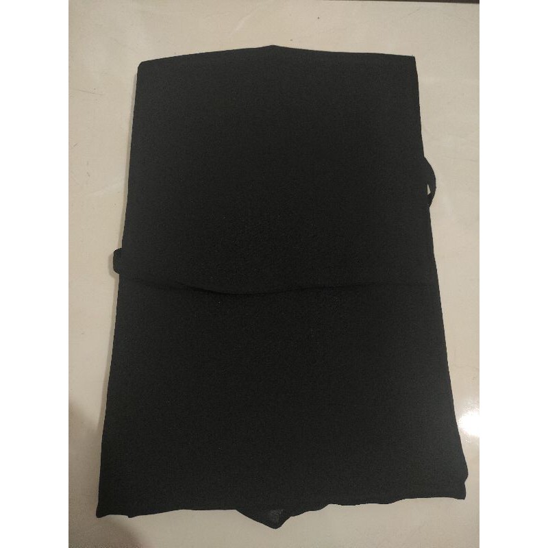 HIJAB/JILBAB/KERUDUNG MARYAM 2LYER NON PET/BERGO MARYAM DIAMOND/HIJAB INSTAN-Hitam