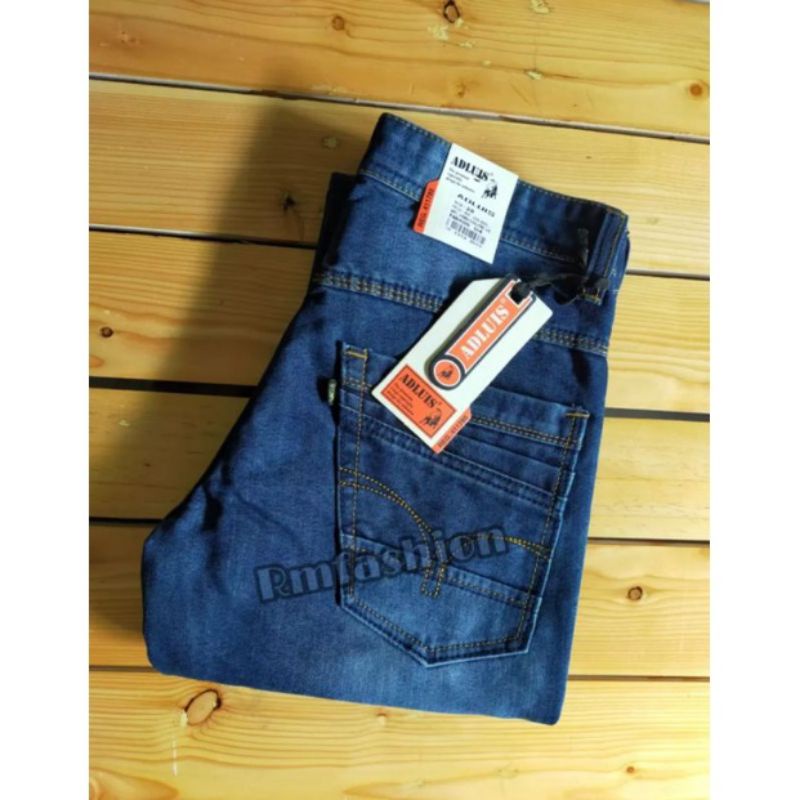 Celana Panjang Lepis Denim Jeans Standar Reguler Fit Merk Adhugo / AdLuis Original Premium Distro Celana Panjang Cowo Dewasa Laki Jeans Lepis Denim Adhugo Model Lions Standar Jumbo