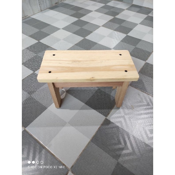 Kursi Jongkok Kayu / Dingklik Kayu / Jengklok / Kursi Jongkok KECIL