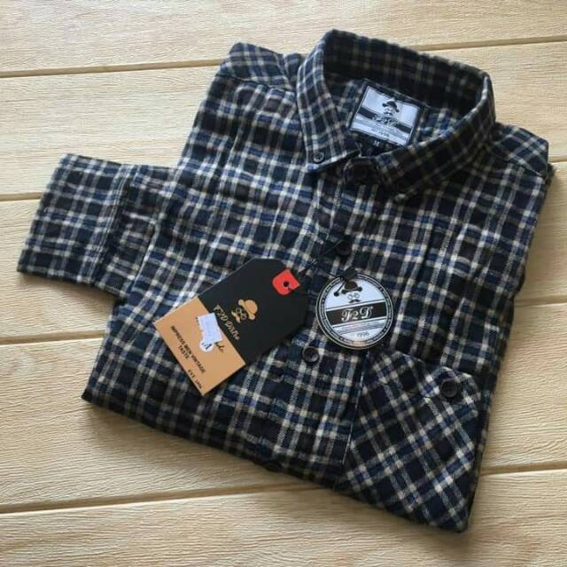 Kemeja flanel ORI f2f