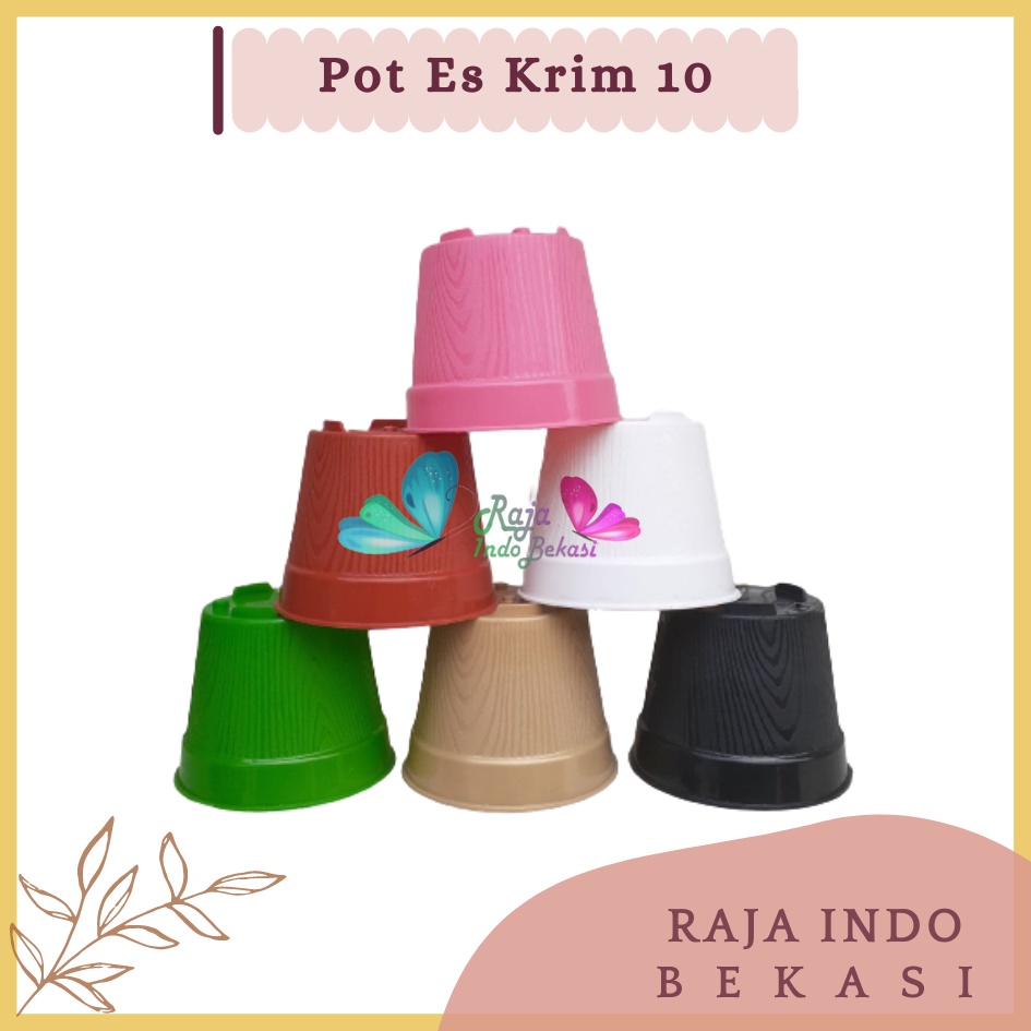 Pot Es Krim 10cm Tanpa Lubang Pot Bunga 10 Cm Putih Hijau Kuning Pink Ungu Bkn Pot tawon 10 Cm