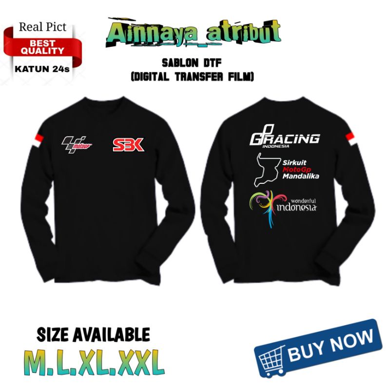 KAOS WSBK MOTOGP MANDALIKA LENGAN PANJANG