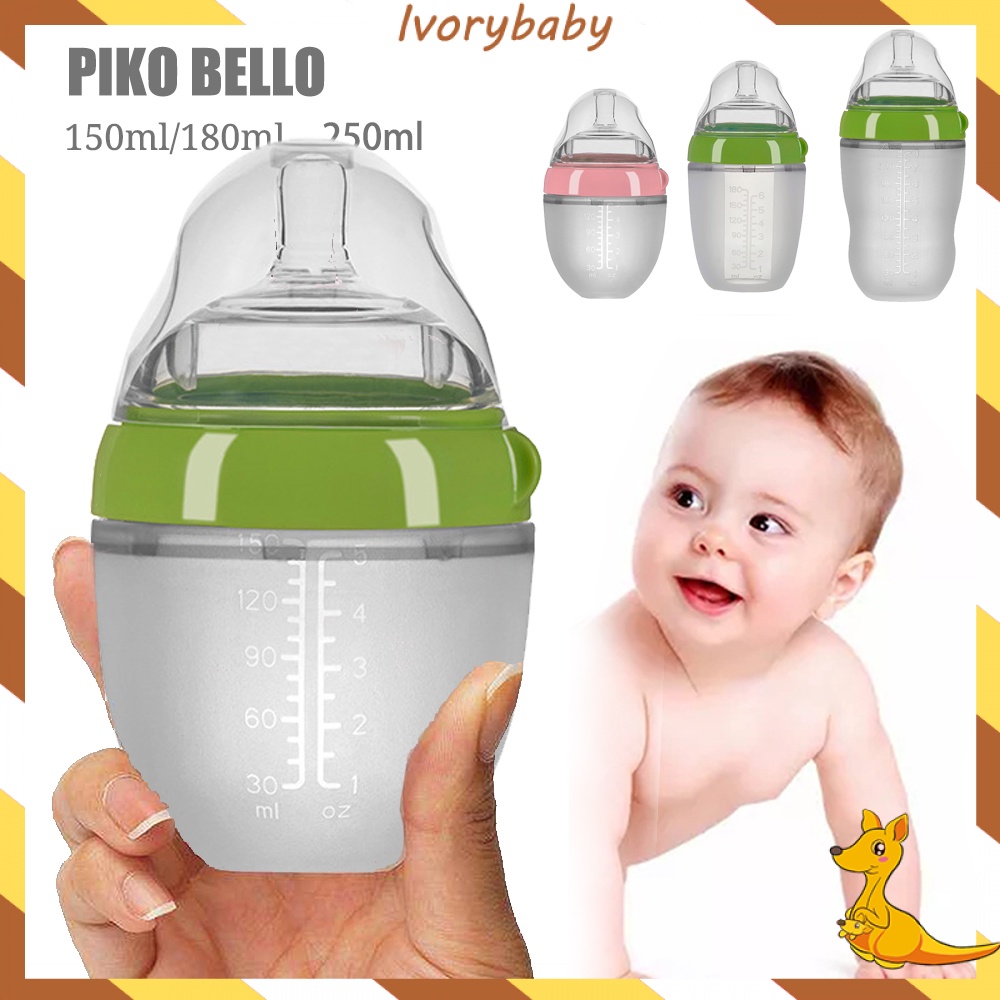 Ivorybaby PIKO BELLO botol susu anti kolik dengan sedotan botol bayi anti kolik BPA free