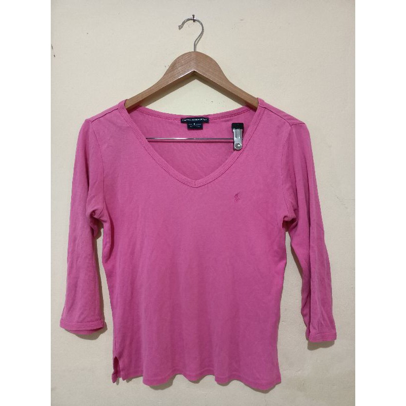 kaos cewe pink branded preloved