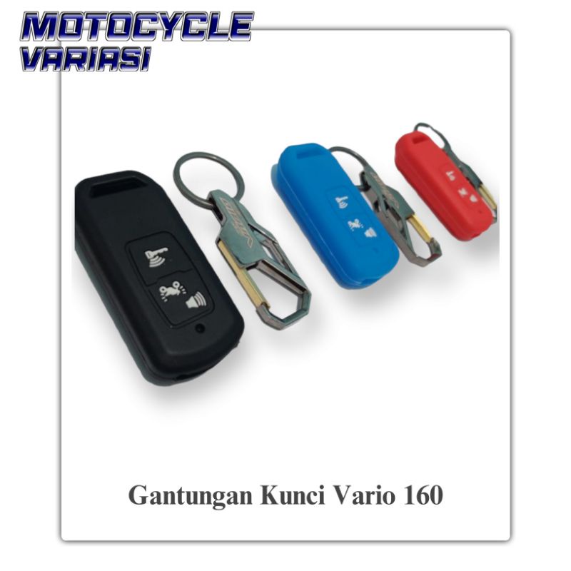 PAKET GANTUNGAN KUNCI LOGO VARIO DAN COVER SILICONE REMOTE VARIO 160 2022