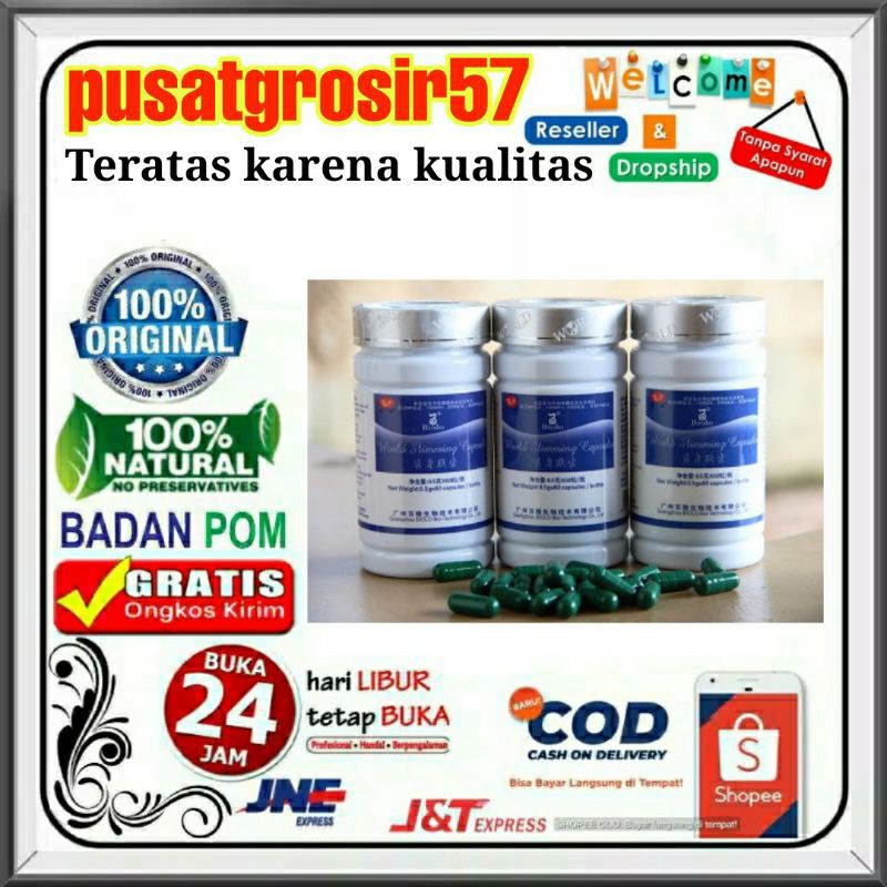 Biolo wsc asli obat pelangsing wsc biolo 100% original suplemen diet ampuh pelangsing badan / tubuh