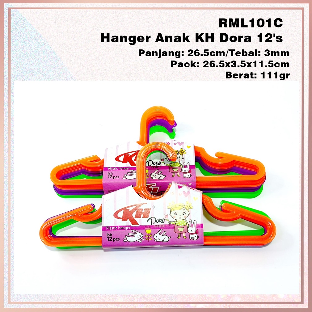 RML101C Hanger  Baju Anak KH Dora 12's