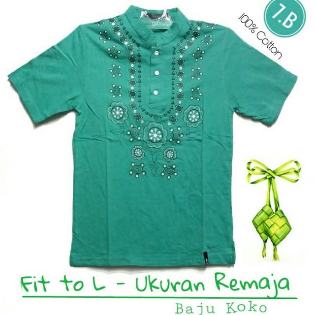 KAOS KOKO PRIA LENGAN PENDEK MOTIF BUNGA