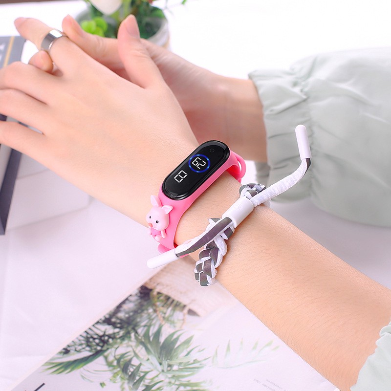 JT127 - JAM TANGAN LED TAHAN AIR IP68 JAM TANGAN WANITA LED JAM WANITA JAM KARAKTER JAM LED COD-6