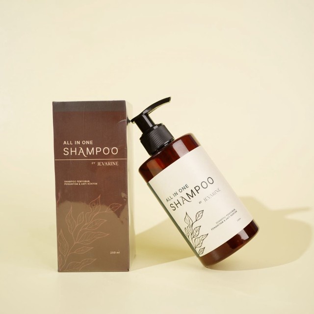 Shampoo Jevarine All In One Shampoo Anti Rontok Penghitam Rambut Penyubur Rambut (Garansi Uang Kembali Jika Produk Palsu)