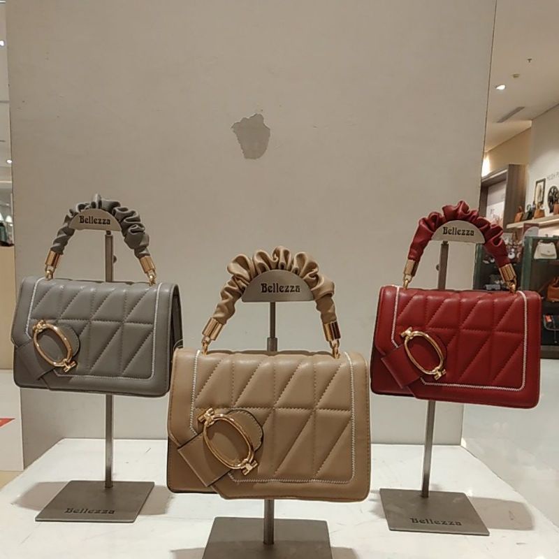 Hand Bag Bellezza Ms23048 Original Counter Store - Tas wanita Rantai - Tas kondangan - Tas Jalan - M