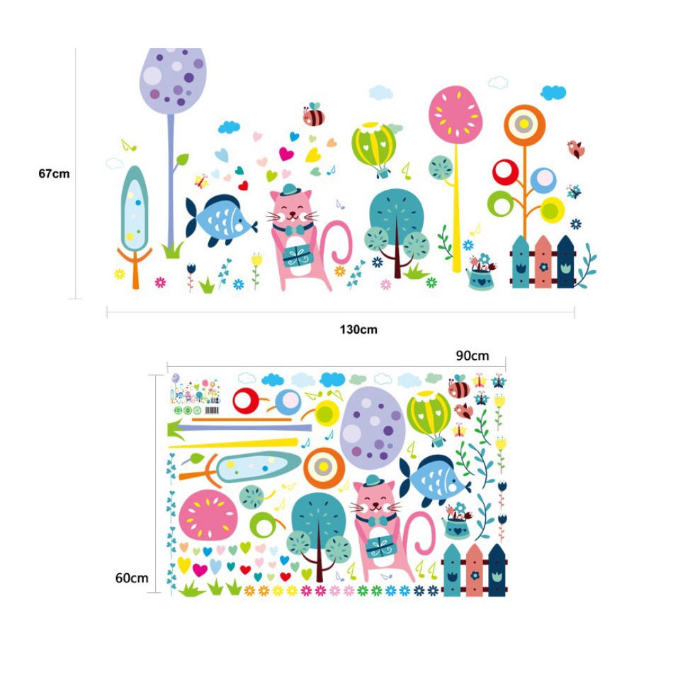 Reliza Wall Sticker Kartun Anak LDR99234 Stiker Dinding