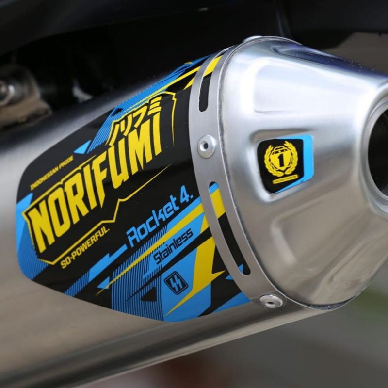 Knalpot NORIFUMi ROKET 4 Stainless SEDIA UNTUK KLX/dtracker ,crf, wr155