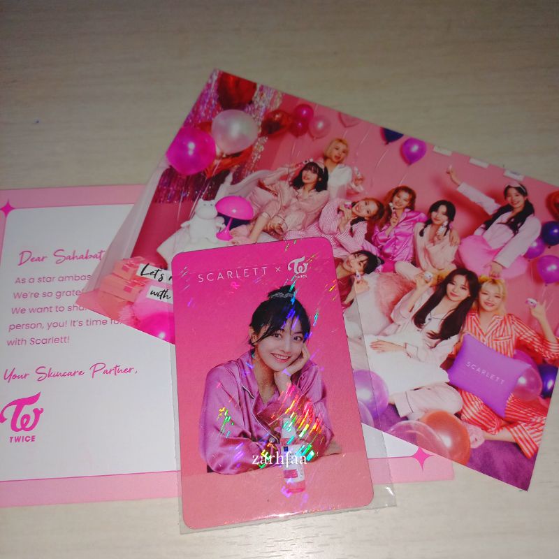 photocard scarlett twice jihyo