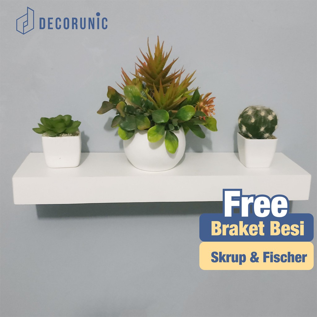 [Decorunic] Floating Shelf - Rak Dinding Minimalis ukuran 40 cm