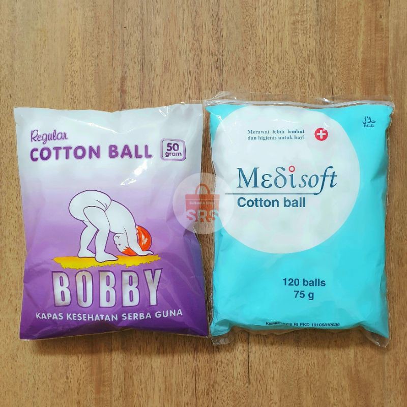 Kapas Medisoft Cotton Ball 120 Balls / Dodo 100 Ball Kapas Lembut Bayi / Kapas Bulat