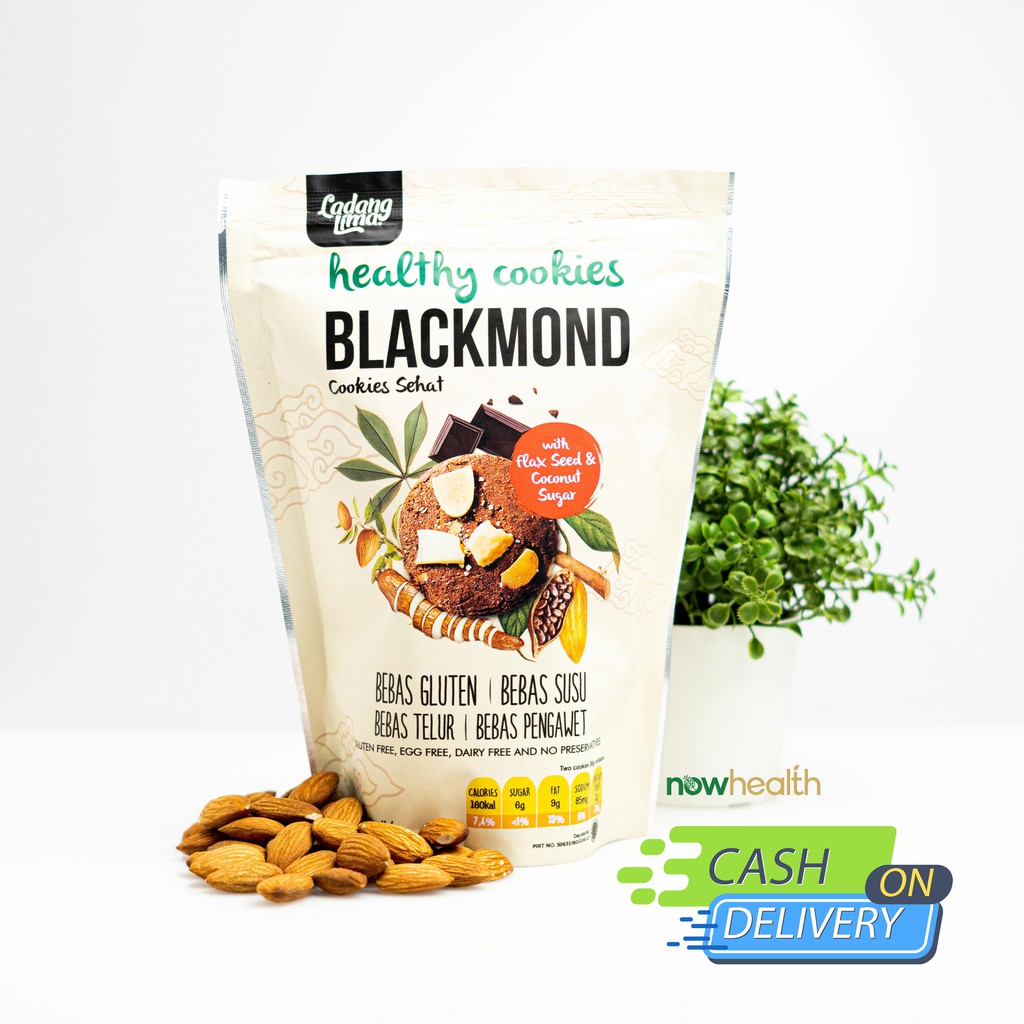 Blackmond Cookies 180 gr Bebas Gluten Ladang Lima Original Healthy Food